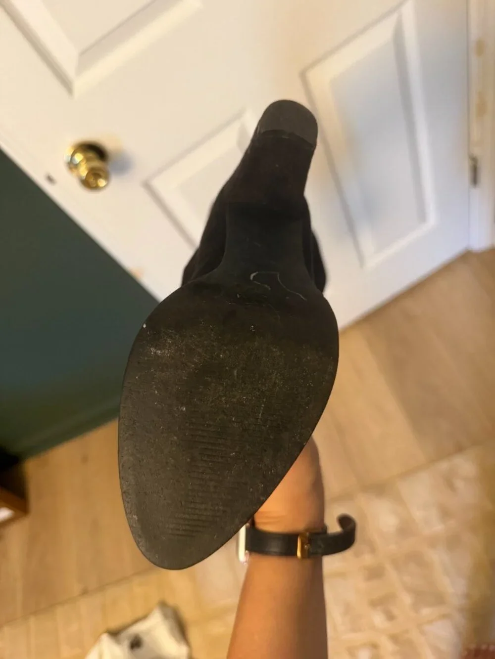 Catherine Malandrino Black Suede Over the Knee Boots 7